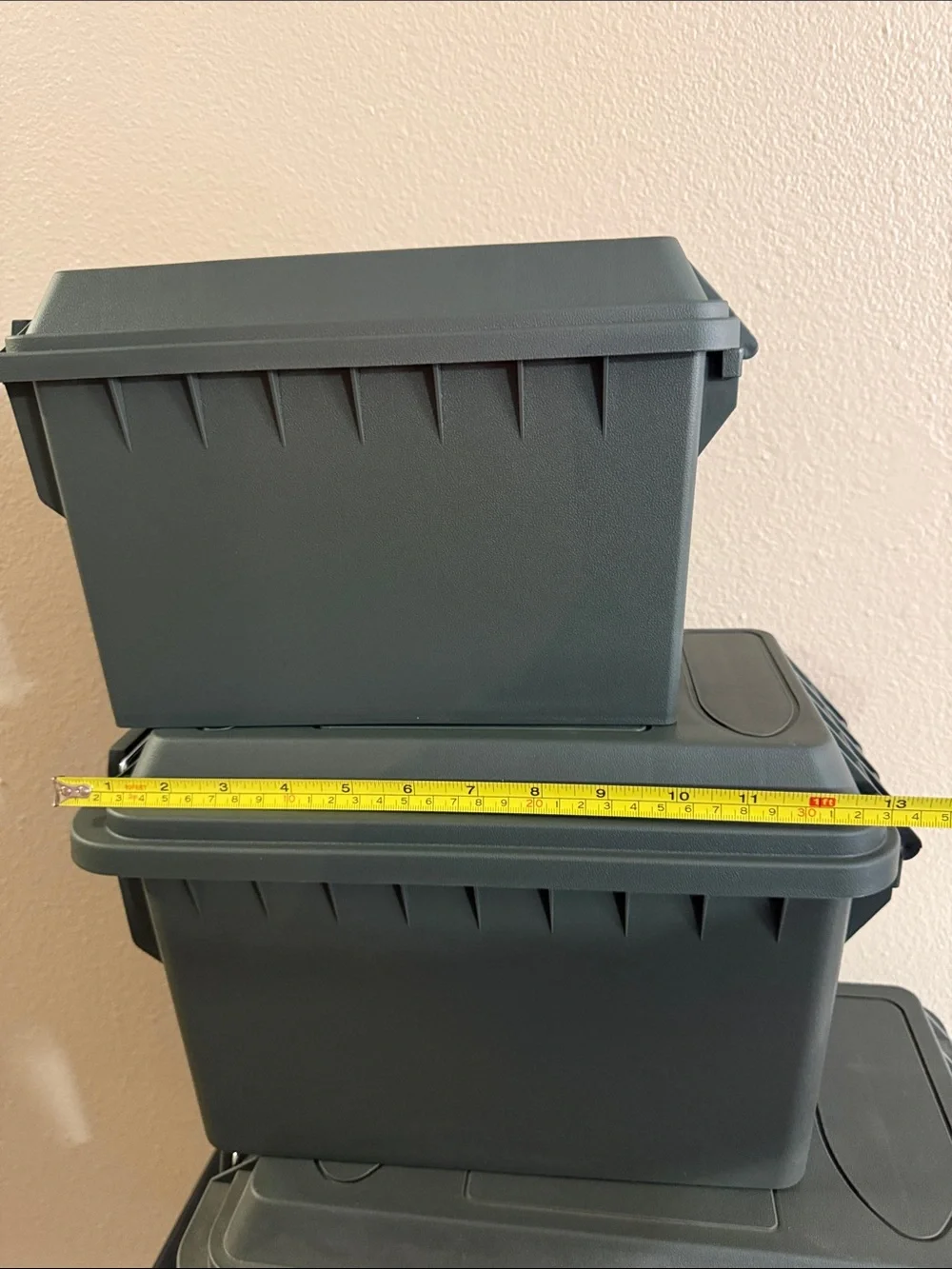 3 pack Plastic Ammo Boxes High Desert Security Box New Stackable Hunting